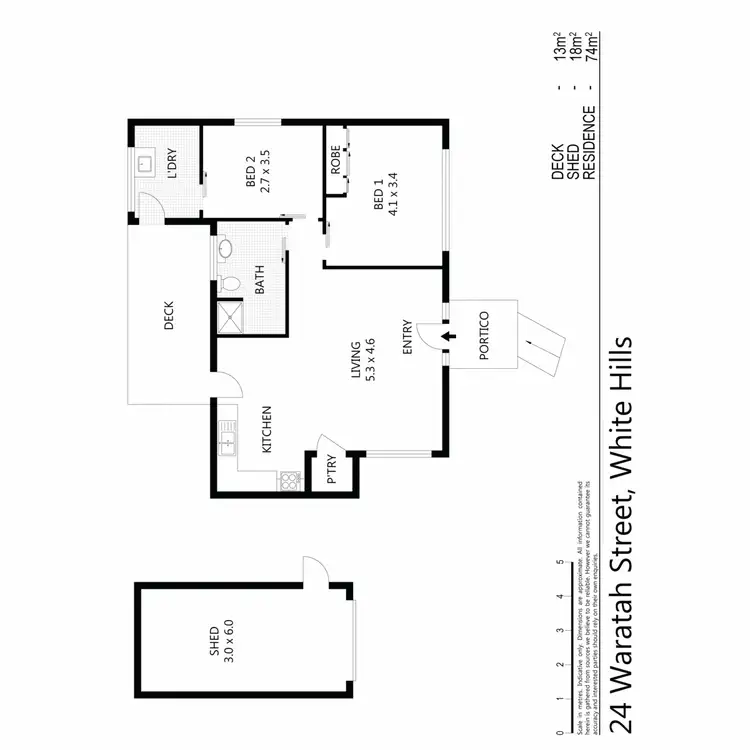 Floorplan of Homely house listing, 24 Waratah Street, White Hills VIC 3550