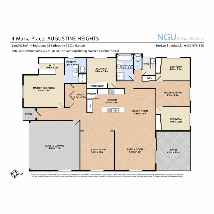 Floorplan of Homely house listing, 4 Maria Place, Augustine Heights QLD 4300