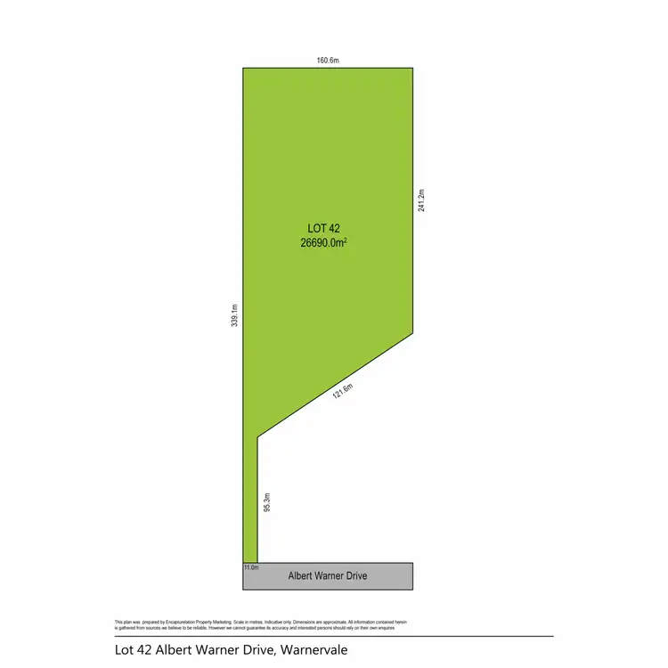 Floorplan of Homely land listing, LOT 42, 9-21 Albert Warner Drive, Warnervale NSW 2259