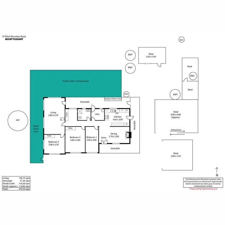 Floorplan of Homely house listing, 27 Elliots Boundary Road, Mount Pleasant SA 5235