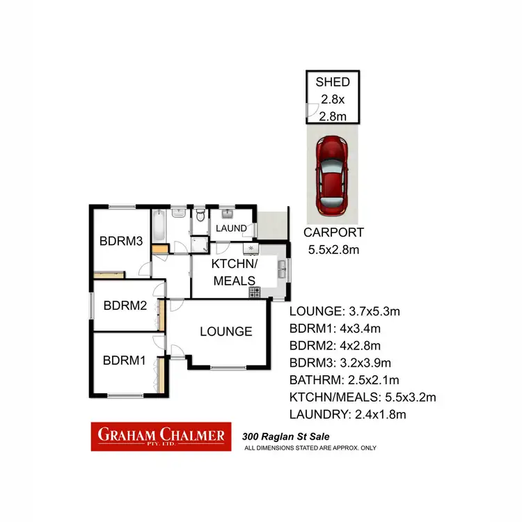 Floorplan of Homely house listing, 300 Raglan Street, Sale VIC 3850