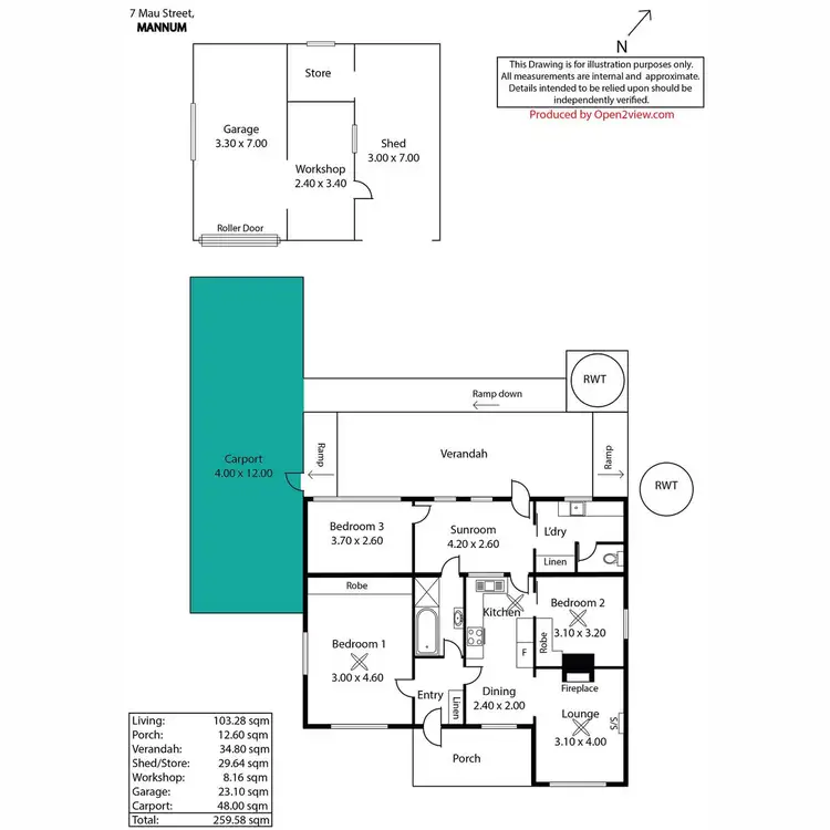 Floorplan of Homely house listing, 7 Mau Street, Mannum SA 5238