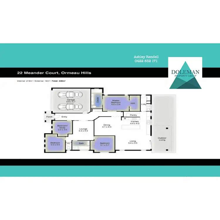 Floorplan of Homely house listing, 22 Meander Court, Ormeau Hills QLD 4208