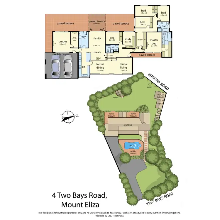 Floorplan of Homely house listing, 4 Two Bays Road, Mount Eliza VIC 3930