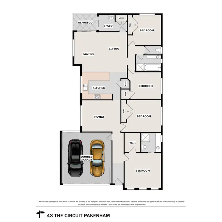 Floorplan of Homely house listing, 43 The Circuit, Pakenham VIC 3810