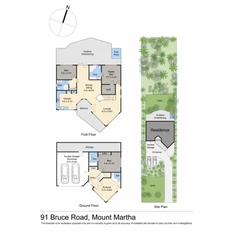 Floorplan of Homely house listing, 91 Bruce Road, Mount Martha VIC 3934
