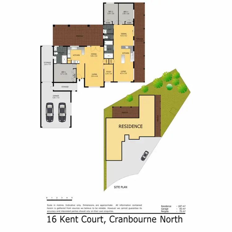 Floorplan of Homely house listing, 16 Kent Court, Cranbourne North VIC 3977