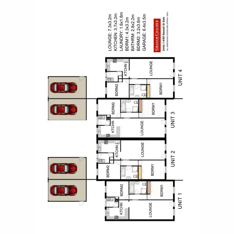 Floorplan of Homely unit listing, 69 Stawell Street, Sale VIC 3850