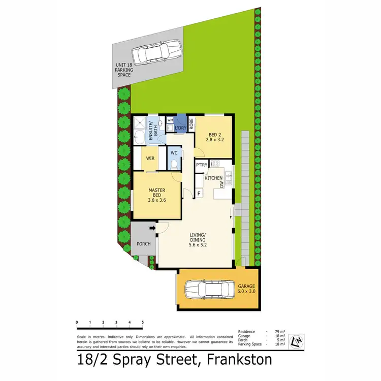 Floorplan of Homely unit listing, 18/2 Spray Street, Frankston VIC 3199