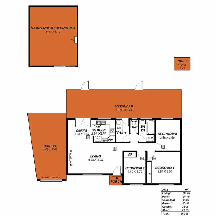 Floorplan of Homely house listing, 6 Hall Crescent, Burton SA 5110