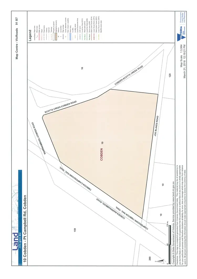 Floorplan of Homely rural property listing, 10 Cobden - Pt Campbell Road, Cobden VIC 3266