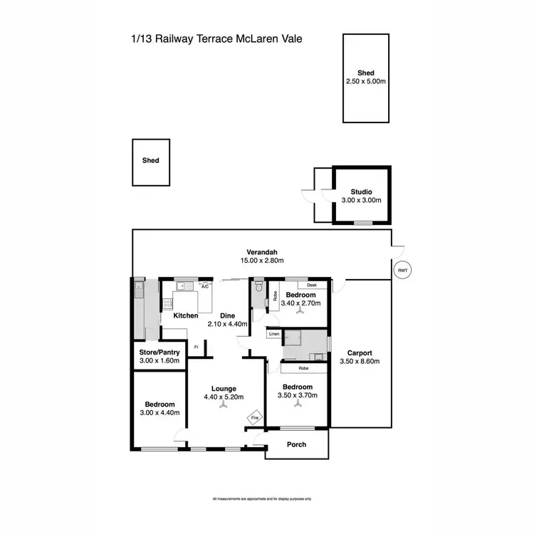 Floorplan of Homely house listing, 1/13 Railway Terrace, Mclaren Vale SA 5171