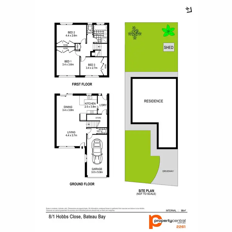 Floorplan of Homely townhouse listing, 8/1 Hobbs Close, Bateau Bay NSW 2261