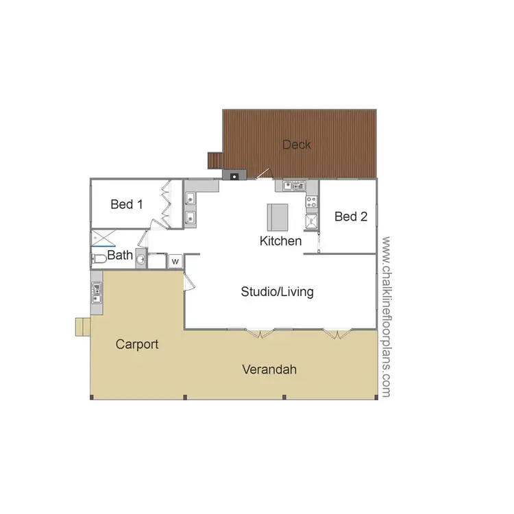 Floorplan of Homely house listing, 43 Elvins Street, Mansfield VIC 3722
