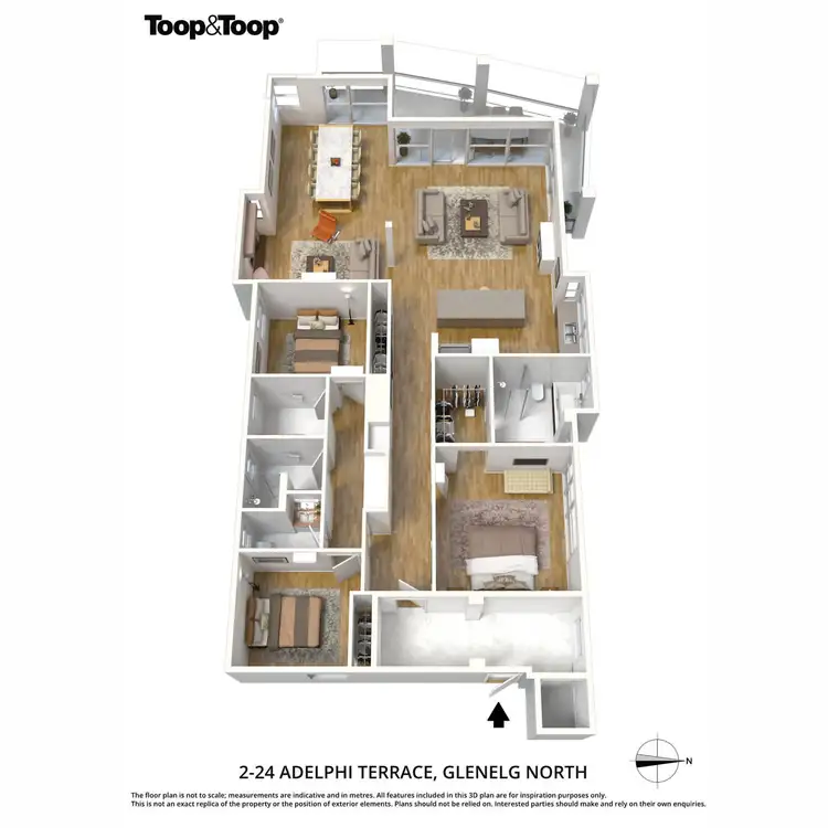 Floorplan of Homely apartment listing, 2/24 Adelphi Terrace, Glenelg North SA 5045
