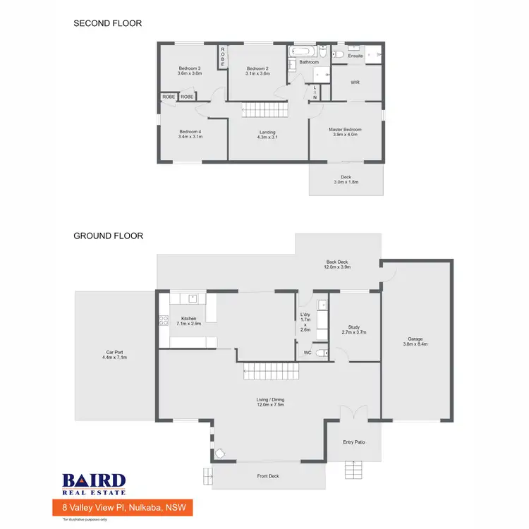 Floorplan of Homely house listing, 8 Valley View Place, Nulkaba NSW 2325