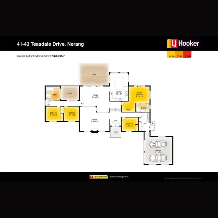 Floorplan of Homely house listing, 41-43 Teasdale Drive, Nerang QLD 4211