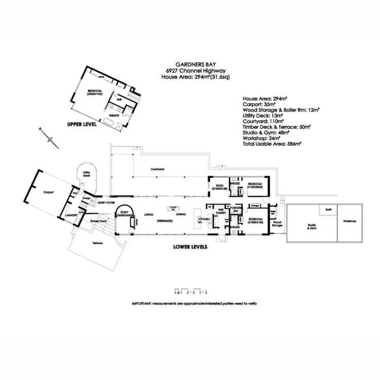 Floorplan of Homely house listing, 6927 Channel Highway, Gardners Bay TAS 7112