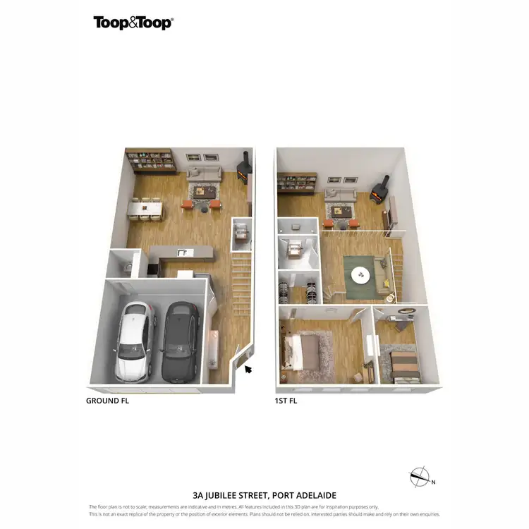Floorplan of Homely townhouse listing, 3A Jubilee Street, Port Adelaide SA 5015