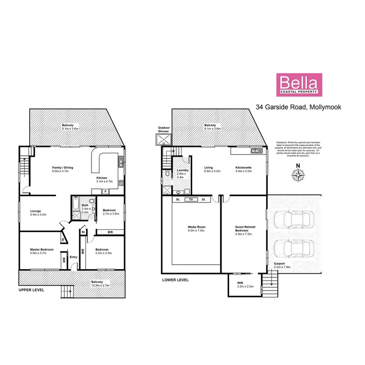 Floorplan of Homely house listing, 34 Garside Road, Mollymook Beach NSW 2539