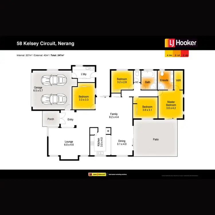 Floorplan of Homely house listing, 58 Kelsey Circuit, Nerang QLD 4211