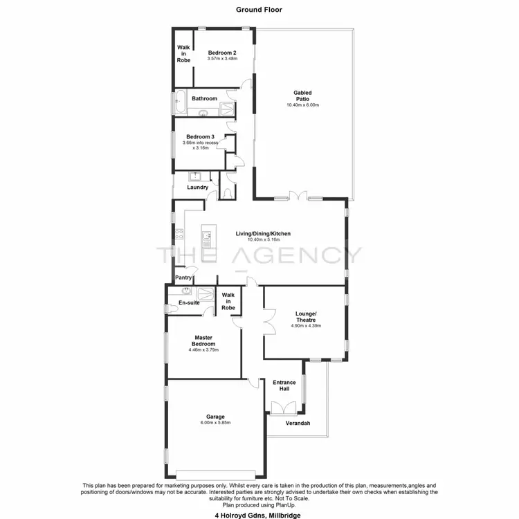 Floorplan of Homely house listing, 4 Holroyd Gardens, Millbridge WA 6232