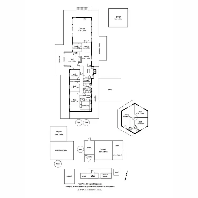 Floorplan of Homely house listing, 6 Coopers Road, Macclesfield VIC 3782