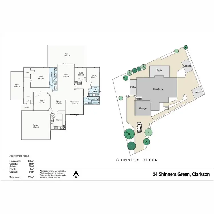 Floorplan of Homely house listing, 24 Shinners Green, Clarkson WA 6030
