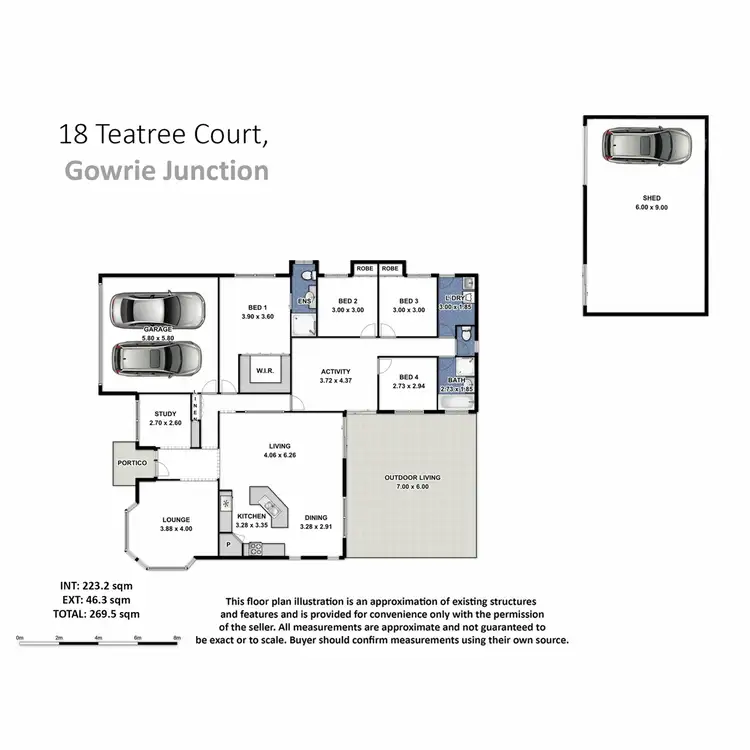 Floorplan of Homely house listing, 18 Tea Tree Court, Gowrie Junction QLD 4352