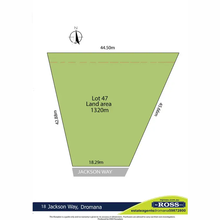 Floorplan of Homely land listing, 18 Jackson Way, Dromana VIC 3936