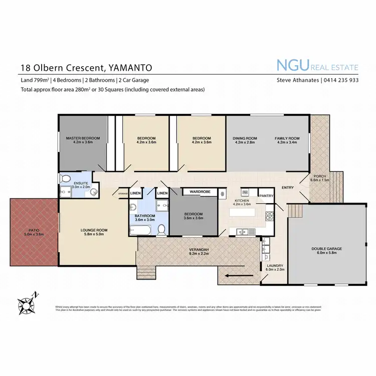 Floorplan of Homely house listing, 18 Olbern Crescent, Yamanto QLD 4305