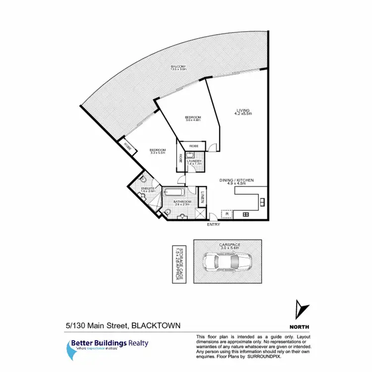 Floorplan of Homely apartment listing, 5/130 Main Street, Blacktown NSW 2148