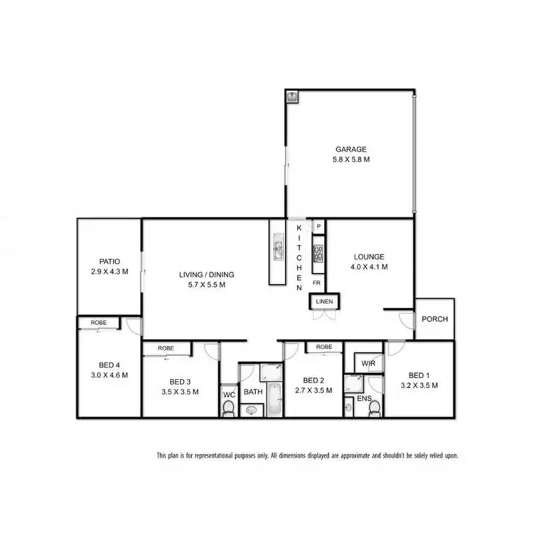 Floorplan of Homely house listing, 31 Sweeney Street, Kearneys Spring QLD 4350