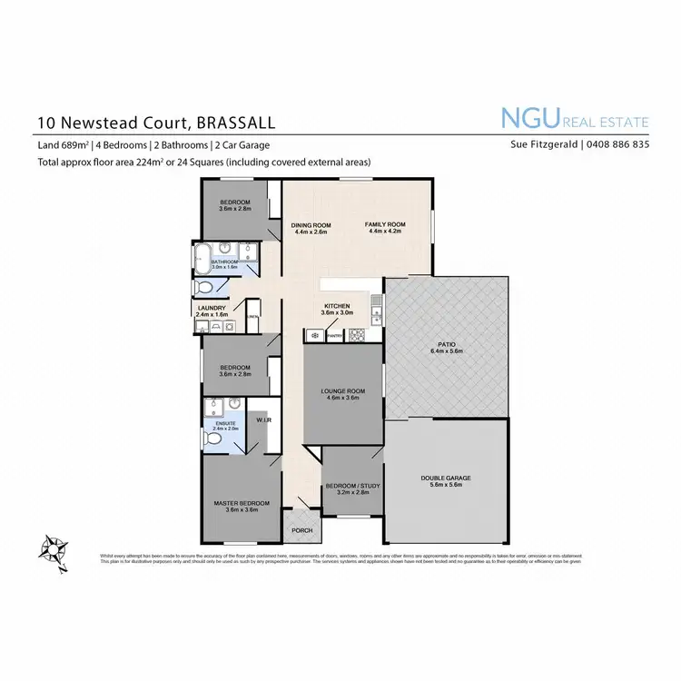 Floorplan of Homely house listing, 10 Newstead Court, Brassall QLD 4305