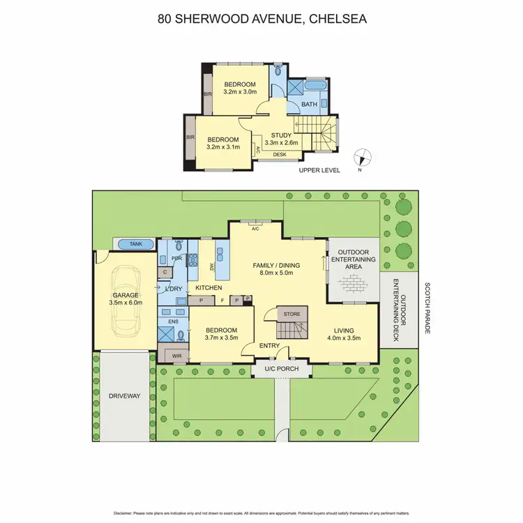Floorplan of Homely townhouse listing, 80 Sherwood Avenue, Chelsea VIC 3196