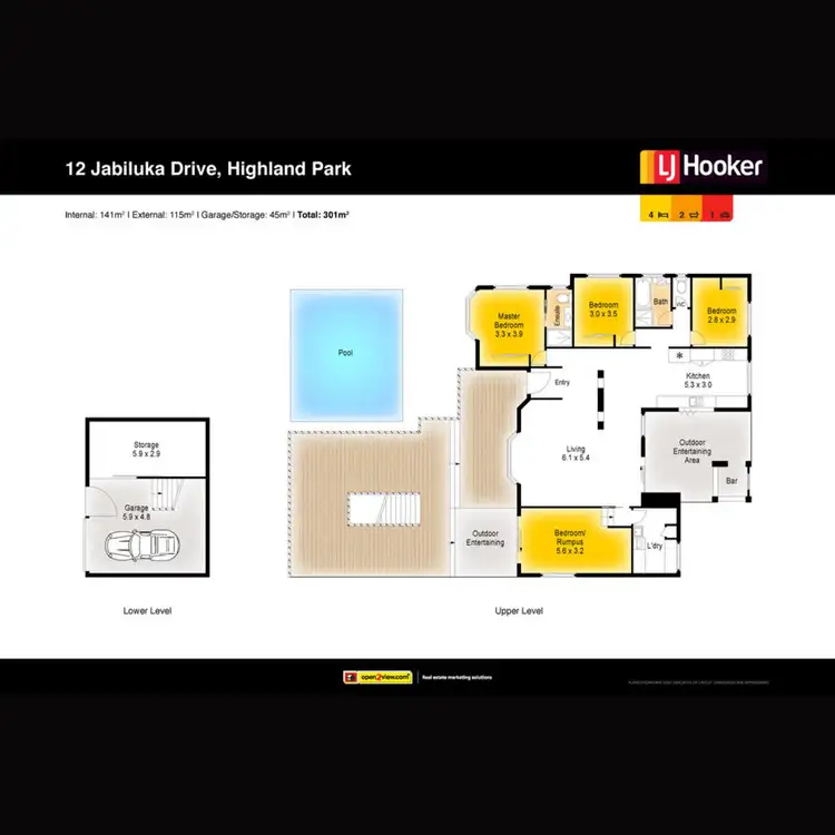 Floorplan of Homely house listing, 12 Jabiluka Drive, Highland Park QLD 4211