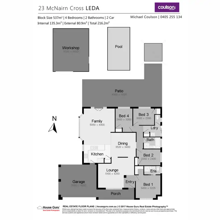 Floorplan of Homely house listing, 23 McNairn Cross, Leda WA 6170