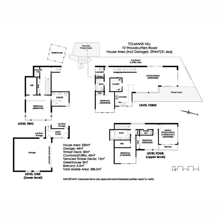 Floorplan of Homely house listing, 10 Woodcutters Road, Tolmans Hill TAS 7007