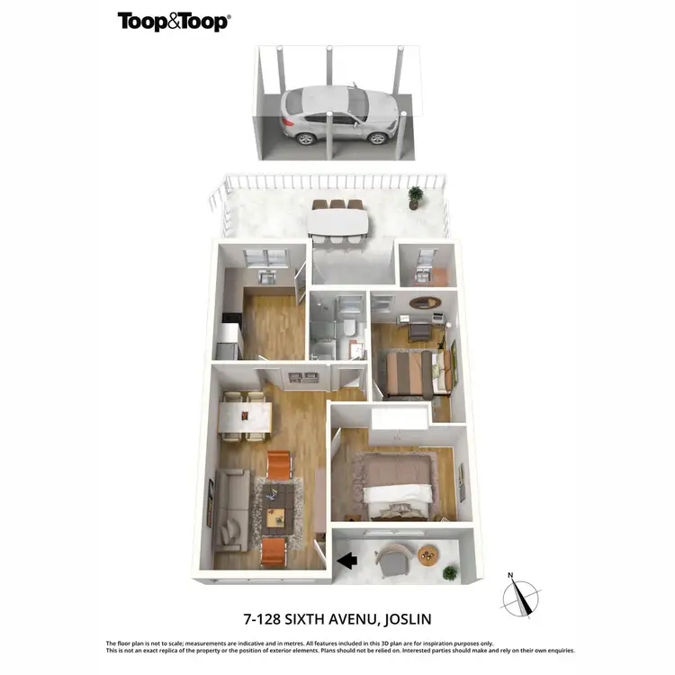 Floorplan of Homely unit listing, 7/128 Sixth Avenue, Joslin SA 5070
