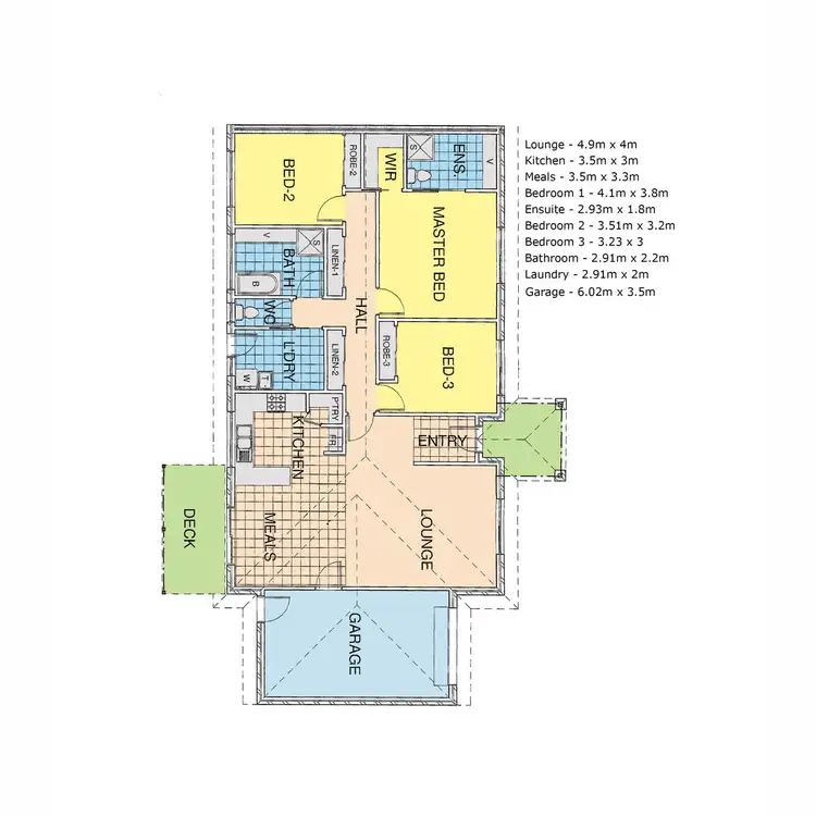 Floorplan of Homely house listing, 4 Speechley Crt, Sale VIC 3850