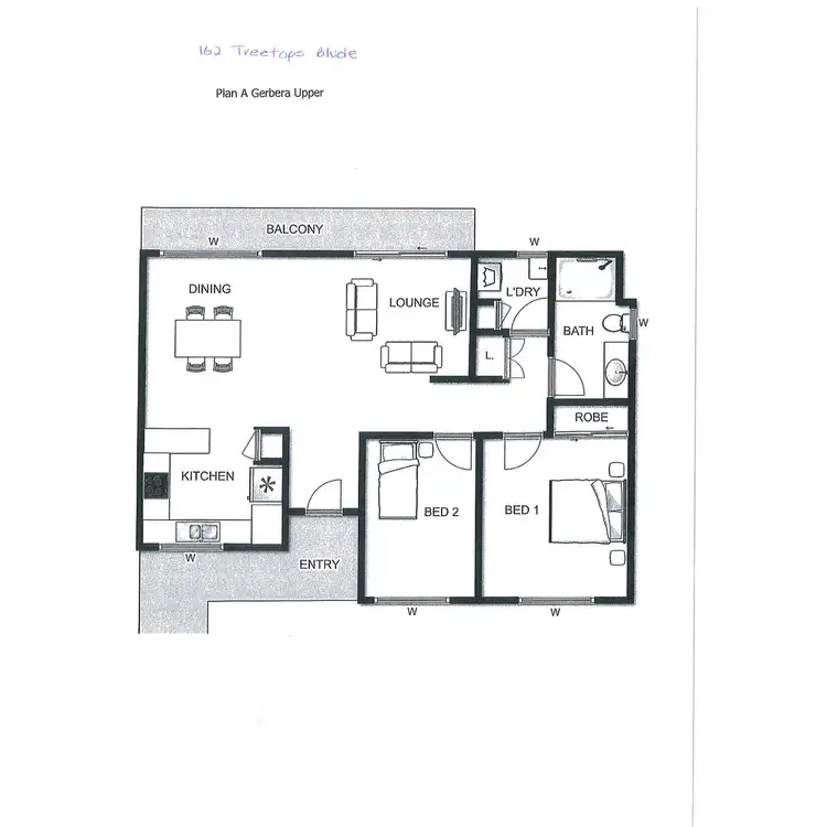 Floorplan of Homely retirement listing, 162 Treetops Boulevard, Murwillumbah NSW 2484