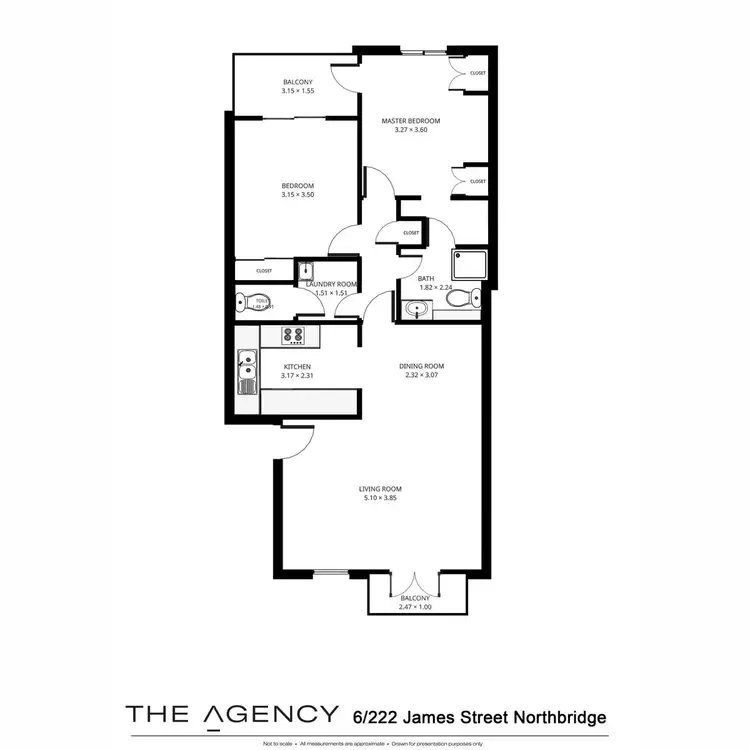 Floorplan of Homely apartment listing, 6/222 James Street, Northbridge WA 6003