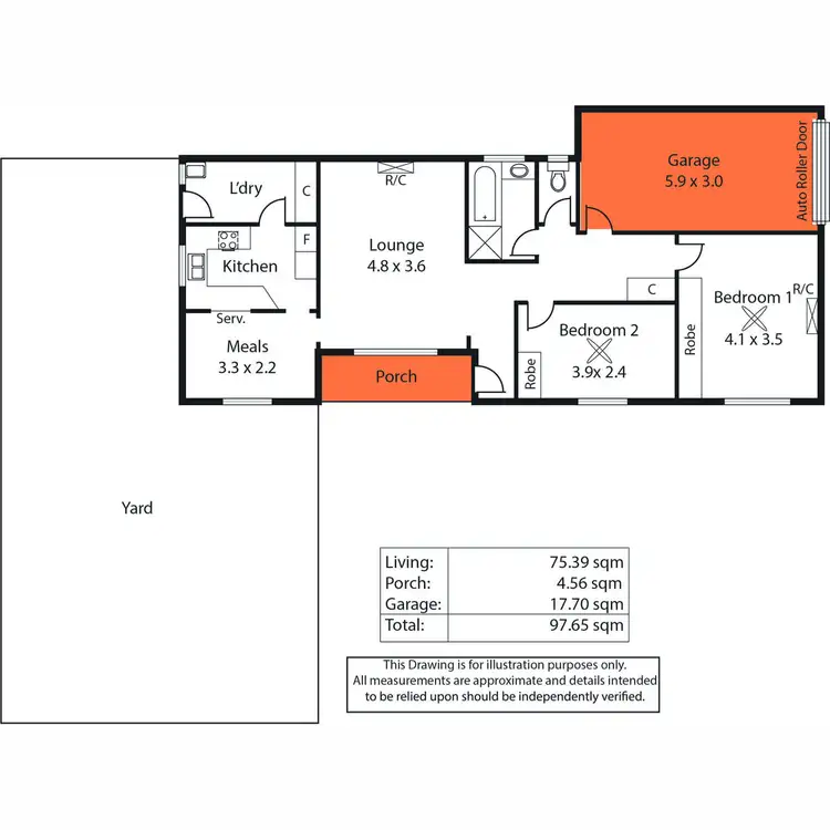 Floorplan of Homely unit listing, 8/12-16 Melville Street, South Plympton SA 5038