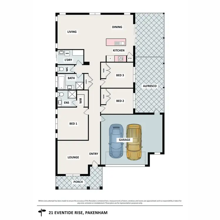 Floorplan of Homely house listing, 21 Eventide Rise, Pakenham VIC 3810