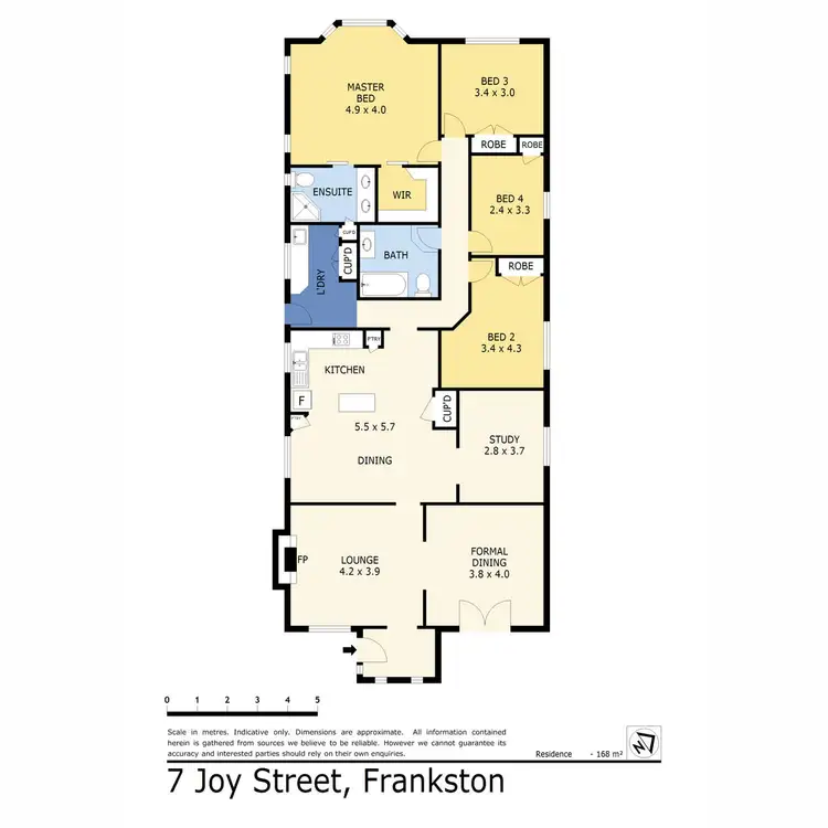 Floorplan of Homely house listing, 7 Joy Street, Frankston VIC 3199