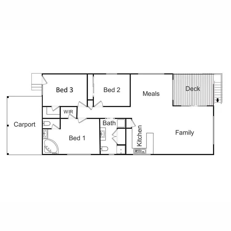 Floorplan of Homely house listing, 2/4 Alpine Ridge Drive, Merrijig VIC 3723