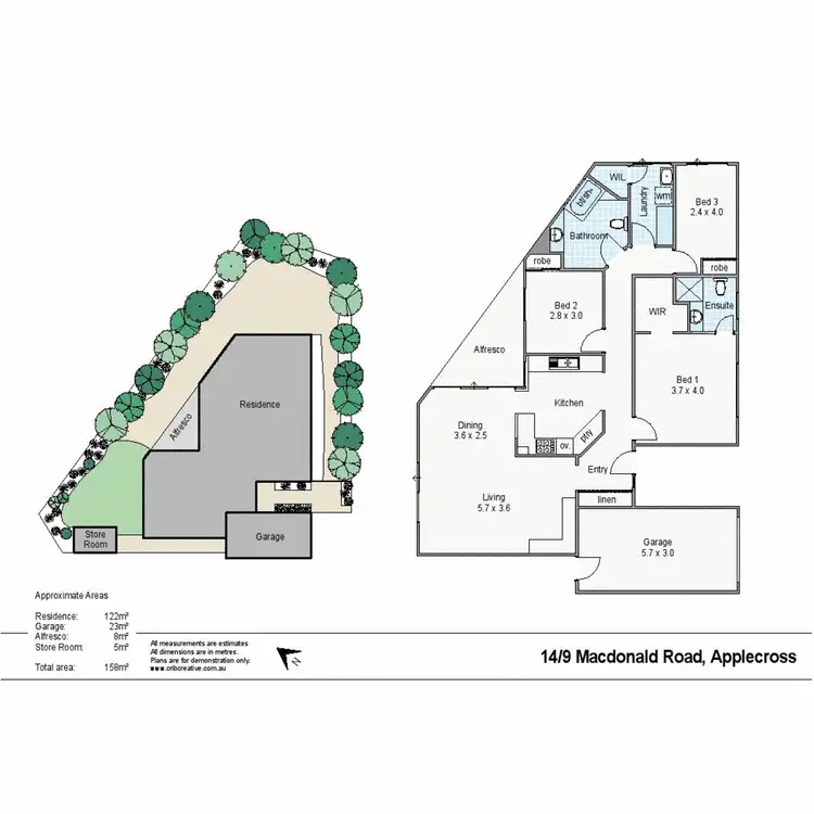 Floorplan of Homely house listing, 14/9 Macdonald Road, Applecross WA 6153