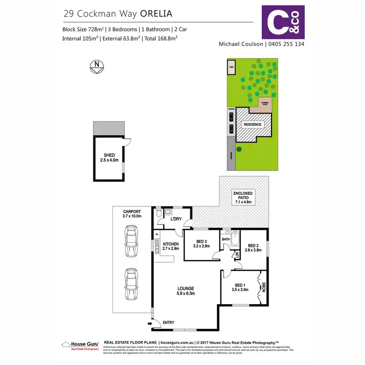 Floorplan of Homely house listing, 29 Cockman Way, Orelia WA 6167