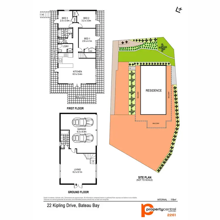 Floorplan of Homely house listing, 22 Kipling Drive, Bateau Bay NSW 2261