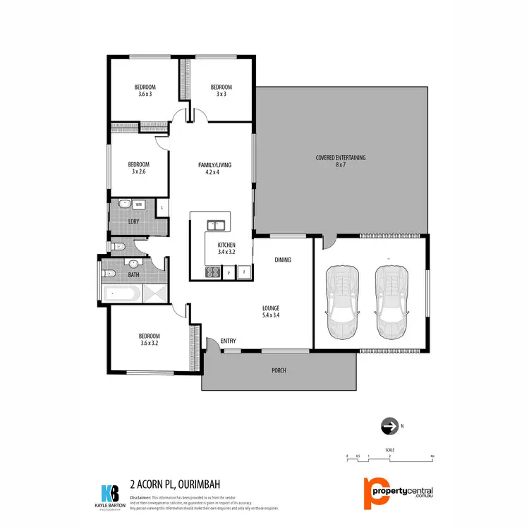 Floorplan of Homely house listing, 2 Acorn Place, Ourimbah NSW 2258